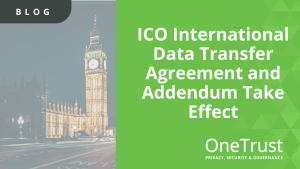 ICO国际数据传输协议及附录生效