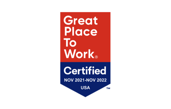最佳工作场所，2021年11月- 2022年11月认证