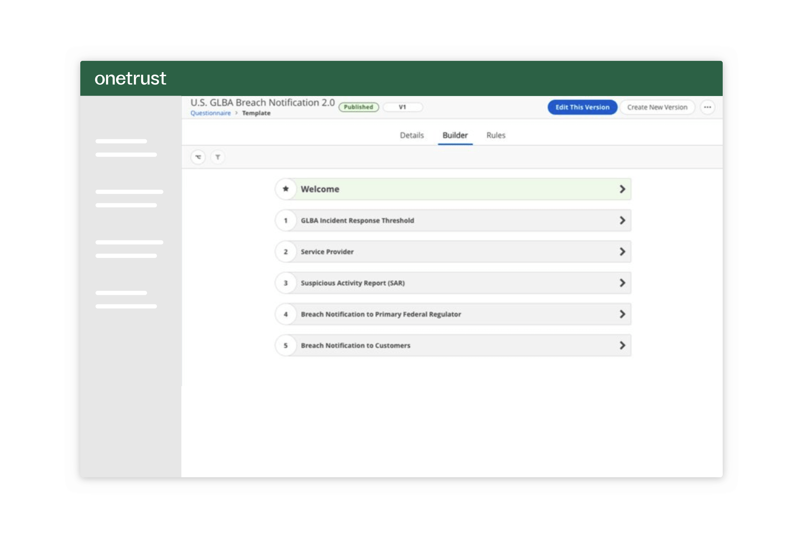 来自通用数据保护条例(GDPR)模块的事件管理工作流构建器。